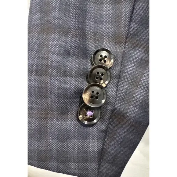 Ted Baker LONDON Endurance Size 36R Checkered Jay SPJ Wool Blazer Sports Coat - Picture 5 of 9